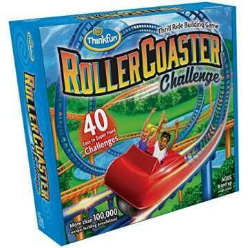 Roller Coaster Challenge STEM Game for Kids Age 6+