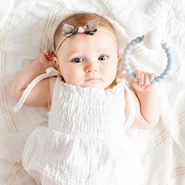 Ryan and Rose Cutie Teether Rattle Blue - Safe Baby Toy