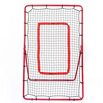 Superiornet Pitch Back Rebound Net, Adjustable Rebounder Trainer for Baseball, Softball and Lacrosse...
