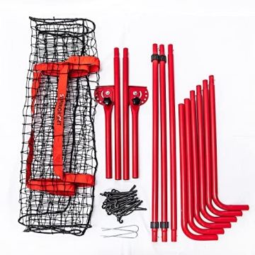 Superiornet Pitch Back Rebound Net, Adjustable Rebounder Trainer for Baseball, Softball and Lacrosse, Practice for Pitching, Throwing and Catching