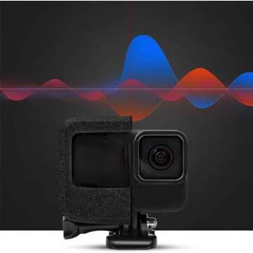 Taisioner Windslayer Cover for GoPro Hero 8 Black Housing Frame Case Video Noise Reduction Accessory