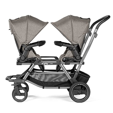 Peg Perego Duette Piroet Double Tandem Stroller - Grey