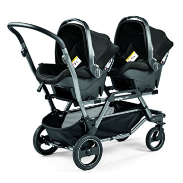 Peg Perego Duette Piroet Double Tandem Stroller - Grey