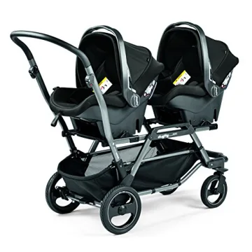 Peg Perego Duette Piroet Double Tandem Stroller - Grey