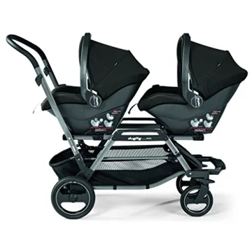 Peg Perego Duette Piroet Double Tandem Stroller - Grey