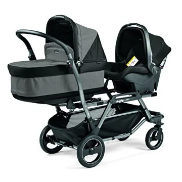 Peg Perego Duette Piroet Double Tandem Stroller - Grey
