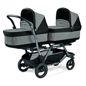 Peg Perego Duette Piroet Double Tandem Stroller - Grey