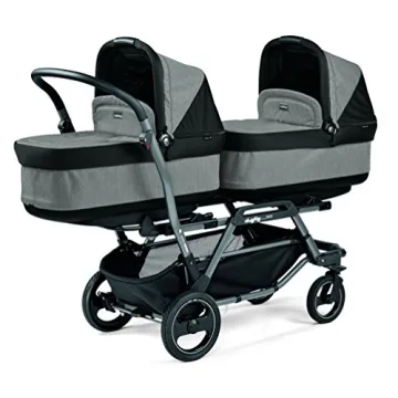 Peg Perego Duette Piroet Double Tandem Stroller - Grey