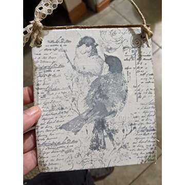 Hying 2 Love Birds on Flowers Words Clear Stamps for Card Making Scrapbooking Crafting DIY Decorations, Birds and Flowers Transparent Silicone Seal Stamps for Embossing Album Crafts