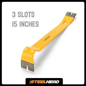 STEELHEAD 15" Flat Pry Bar with Nail Puller