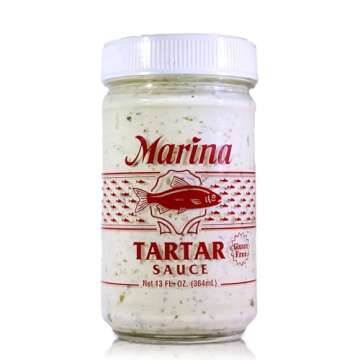 Marina Tartar Sauce 13oz Glass Jar (4 Pack)