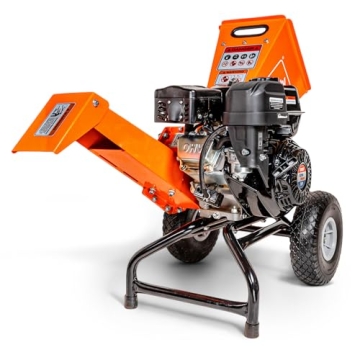 SuperHandy Wood Chipper Shredder Mulcher with 7HP Engine for Fast and Eco-Friendly Yard Maintenance