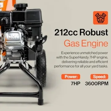 Compact 7HP SuperHandy Wood Chipper for Easy Yard Cleanup