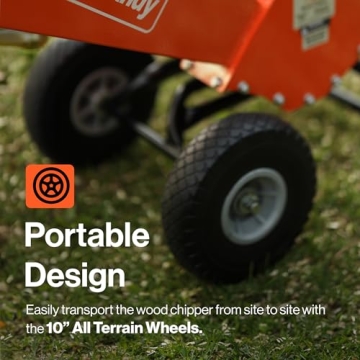 Compact 7HP SuperHandy Wood Chipper for Easy Yard Cleanup