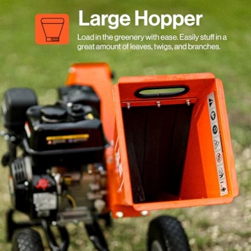 Compact 7HP SuperHandy Wood Chipper for Easy Yard Cleanup