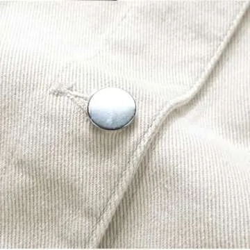 Hixiaohe Women Autumn 3/4 Sleeve Retro Short Denim Jackets Light Blue Jean Coats