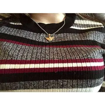 YOOESTORES82 Angel Necklace Cherub Necklace for Women,Angel Wings Pendant Necklace,Cupid Guardian Y2K Aesthetic Necklace (Gold)