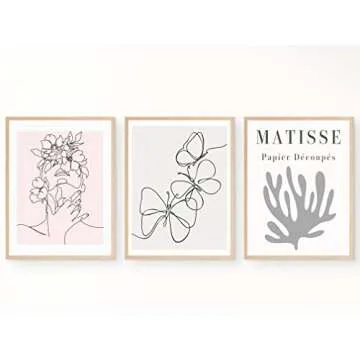 Light Pink and Grey Posters, Clean Aesthetic Coquette Cute Pictures for Bedroom, Dorm Decor, Blush Pink and Grey Room Decor for Wall, Apartment Decor for College Girls , Teen Girls 8x10 UNFRAMED