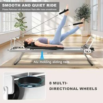 Glonerle Pilates Reformer - Durable Home Fitness Machine