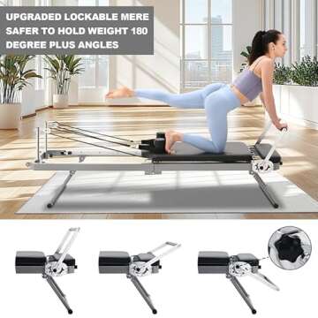 Glonerle Pilates Reformer - Durable Home Fitness Machine