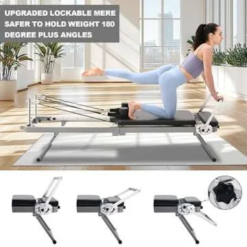 Glonerle Pilates Reformer - Durable Home Fitness Machine