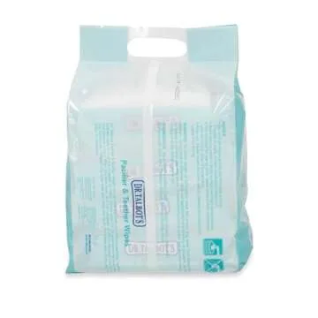 Dr. Talbot's Pacifier & Teether Wipes Naturally Inspired with Citroganix, Vanilla Milk (Pack of 4, 192 Count)