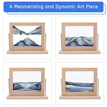 Coitak Moving Sand Art Picture, Dynamic Sand Picture, Desktop Moving Sand Art for Home Decor and Office
