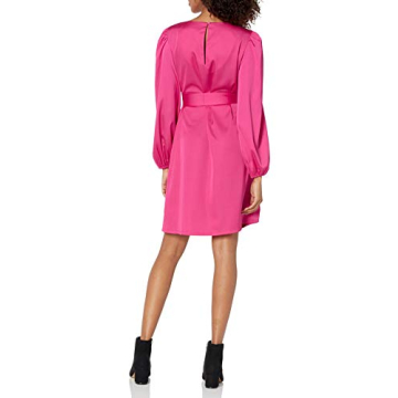 Stylish Belted Satin Dress for Any Occasion - The Drop
