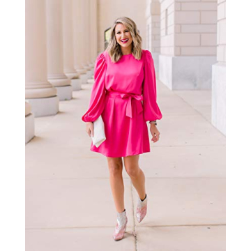 Stylish Belted Satin Dress for Any Occasion - The Drop