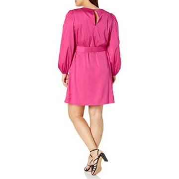 Stylish Belted Satin Dress for Any Occasion - The Drop