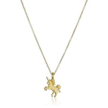 Gold Dipped Unicorn Charm Necklace - Life Is Magical