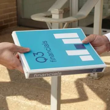 Wilson Jones 1 Inch 3 Ring Binder, Basic Round Ring View Binder, White, 4 Pack (W70362-14W)