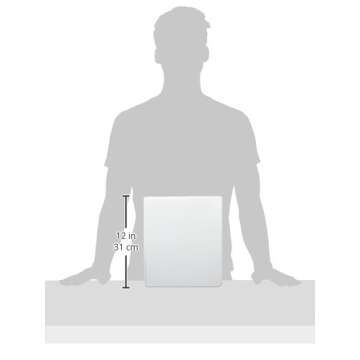 Wilson Jones 1 Inch 3 Ring Binder, Basic Round Ring View Binder, White, 4 Pack (W70362-14W)