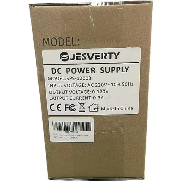 Jesverty 120V 3A Adjustable Bench Power Supply with LED Display