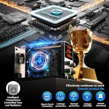 Jesverty 120V 3A Adjustable Bench Power Supply with LED Display