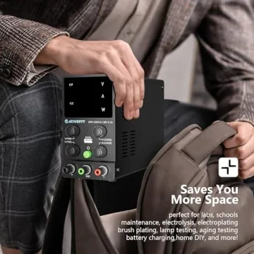 Jesverty 120V 3A Adjustable Bench Power Supply with LED Display