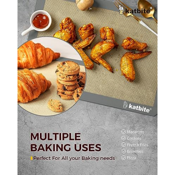 Katbite Silicone Baking Mat Set - Nonstick & Reusable