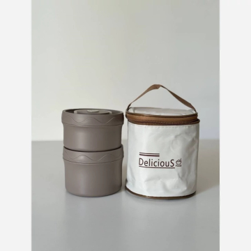 ظرف غذا قفل‌دار دوجداره؛ نشتی‌گیر، مناسب مدرسه، دانش?...