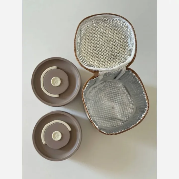 ظرف غذا قفل‌دار دوجداره؛ نشتی‌گیر، مناسب مدرسه، دانشجو و کار