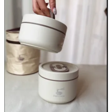 ظرف غذا قفل‌دار دوجداره؛ نشتی‌گیر، مناسب مدرسه، دانشجو و کار