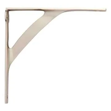 Signature Hardware 5-1/4" Polished Brass Shelf Bracket