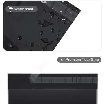 Efficient Fuxury 10x13 Black Poly Mailers for Shipping