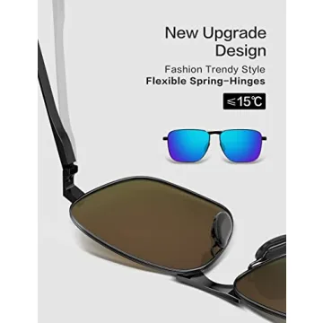 Stylish Polarized Sunglasses for Men - Black Frame