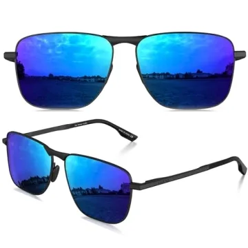 Stylish Polarized Sunglasses for Men - Black Frame