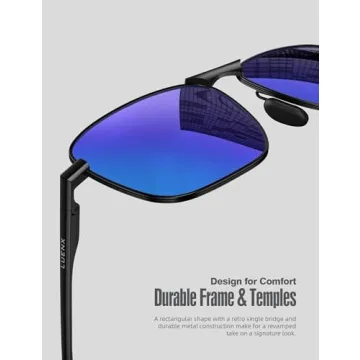 Stylish Polarized Sunglasses for Men - Black Frame