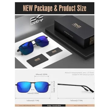 Stylish Polarized Sunglasses for Men - Black Frame