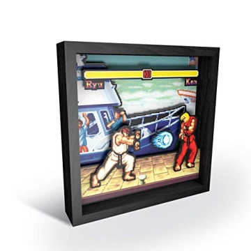 Pixel Frames Street Fighter Shadow Box Art for Gamers