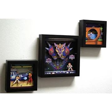 Pixel Frames Street Fighter Shadow Box Art for Gamers