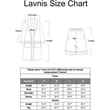 Lavnis Men's Satin Bathrobe & Sleepwear Set