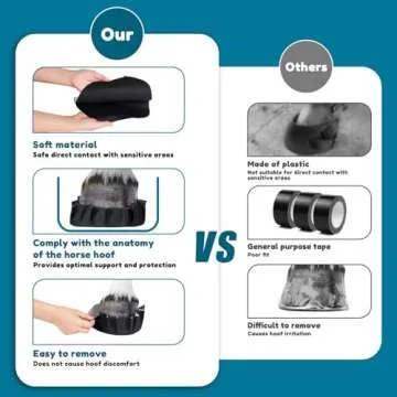 Zhizaiql 12 Pack Horse Hoof Tape, Strong Sticky Wraps, Convenient and Protective Solution for Wound Management and Laminitis Abscess Treatment